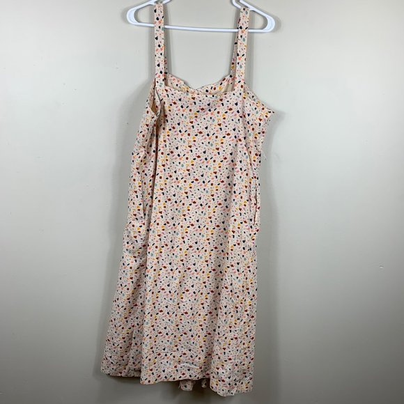 Madewell Square-Neck Tank Midi Dress in Terrazzo - Size 16 - Picture 7 of 9